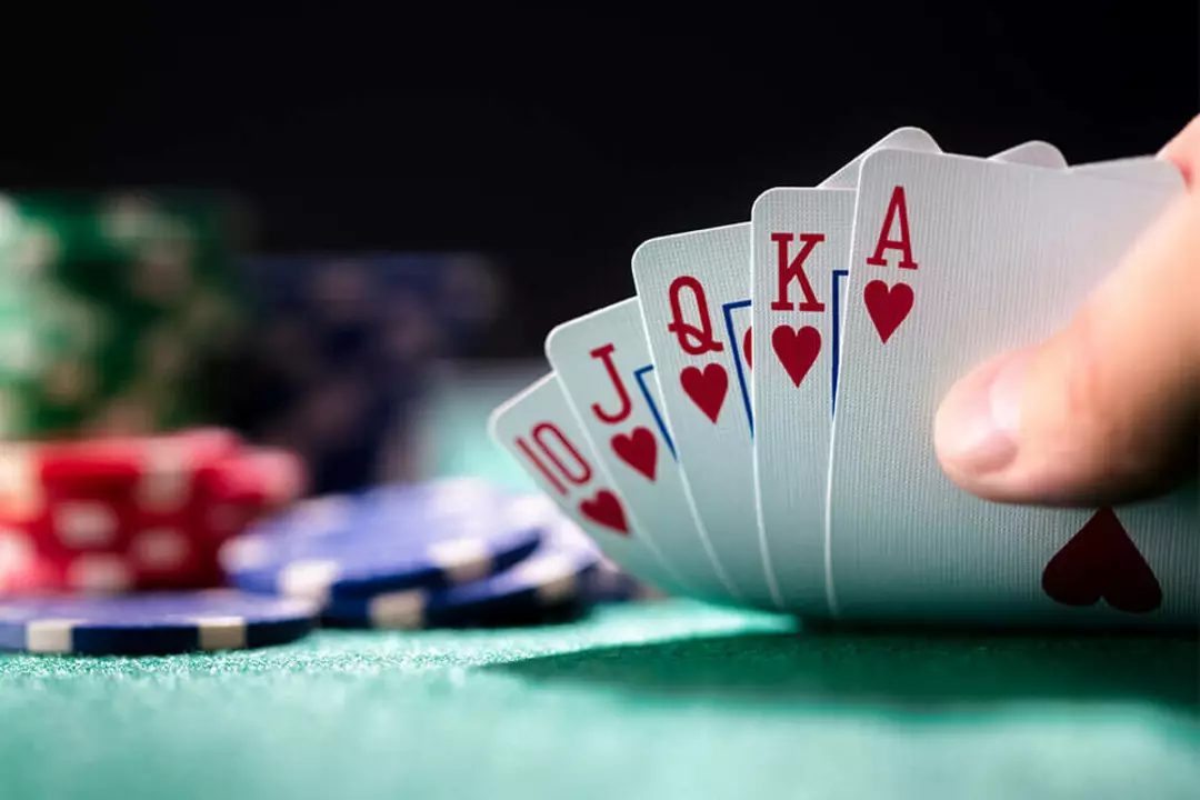 In poker, what is a royal flush?